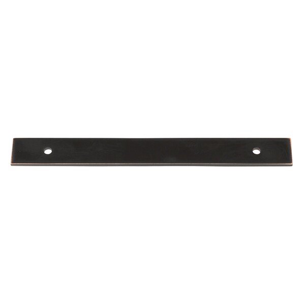Gliderite Hardware 9 in. Oil Rubbed Bronze Squared Back Plate 6-1/4 in. Center to Center - 9342-160-ORB 9342-160-ORB-1 - main